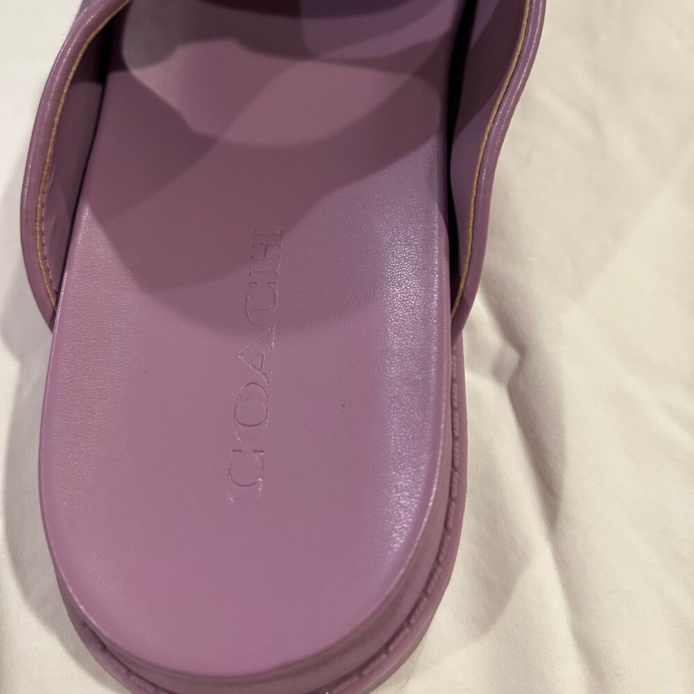 Coach Two Band Sport Slide With Floral Print - EUC - Picture 7 of 9